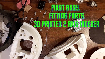 DIY 3D printed 2 axis Arduino indexer add-on for 5 axis position.