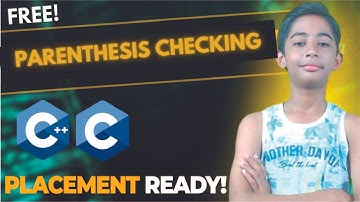 Parenthesis Checking Using Stack In C Language