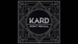 KARD - Don't Recall ( Instrumental)