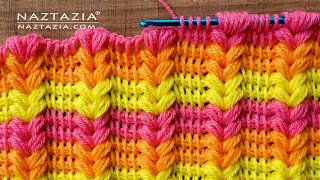 How to Tunisian Crochet the Puff Stitch Pattern DIY Tutorial