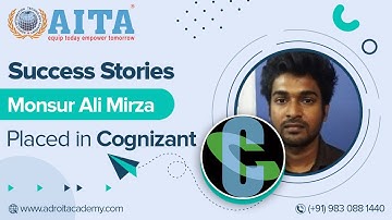 Placed in Cognizant | Success Stories - CCNA Training | Monsur Ali Mirza | Adroit IT Academy