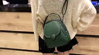 Soft Touch Faux-Leather Mini Backpack