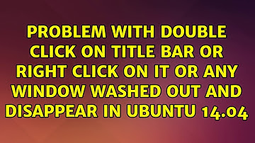 Problem with double click on title bar