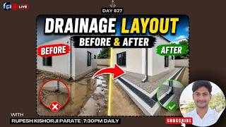 How to Drainage Layout Design from Scratch ?💧 (G+2 Step-by-Step AutoCAD Workflow) | Rupesh range