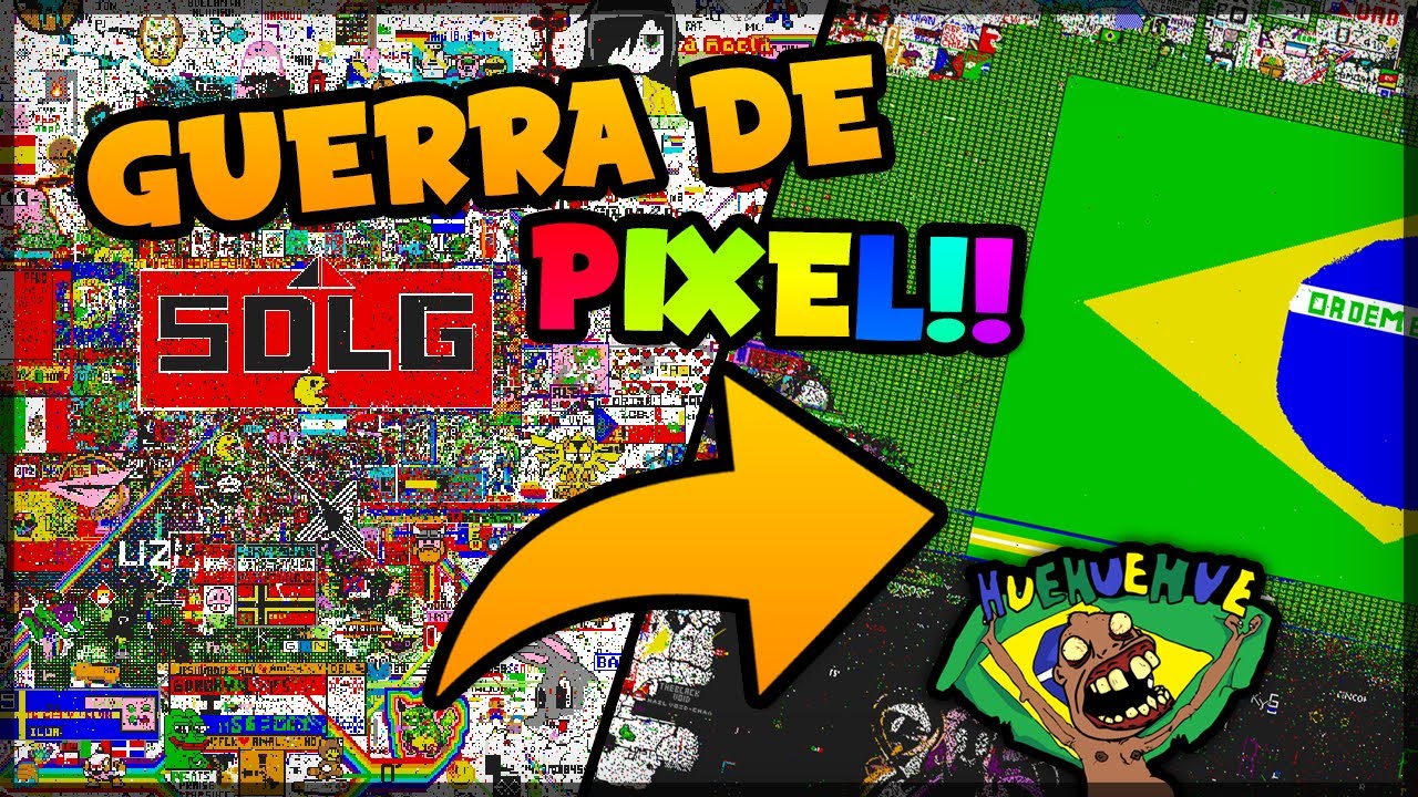 A GRANDE GUERRA DE PIXELS!!! - Pixel Canvas.io - YouTube