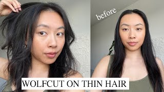 Wolf Cut Hair Tutorial on Thin Flat Hair | CHANGED MY LIFE