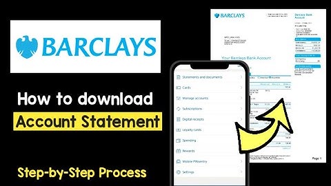 Download Statement Barclays App CSV/PDF Format | Enable paperless Statements Option Barclays App
