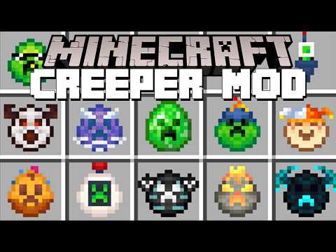 Minecraft CREEPER MOD / MORE CREEPERS MOBS MOD! (Minecraft Mods)
