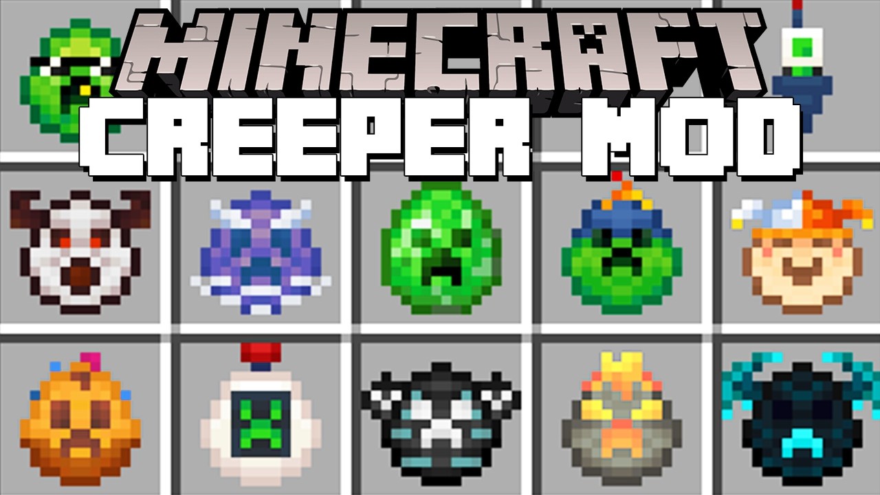 Minecraft CREEPER MOD / MORE CREEPERS MOBS MOD! (Minecraft Mods) - YouTube