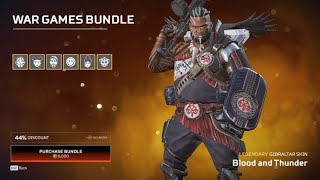 New Blood and Thunder Apex Legends Gibraltar skin Preview With Heirloom