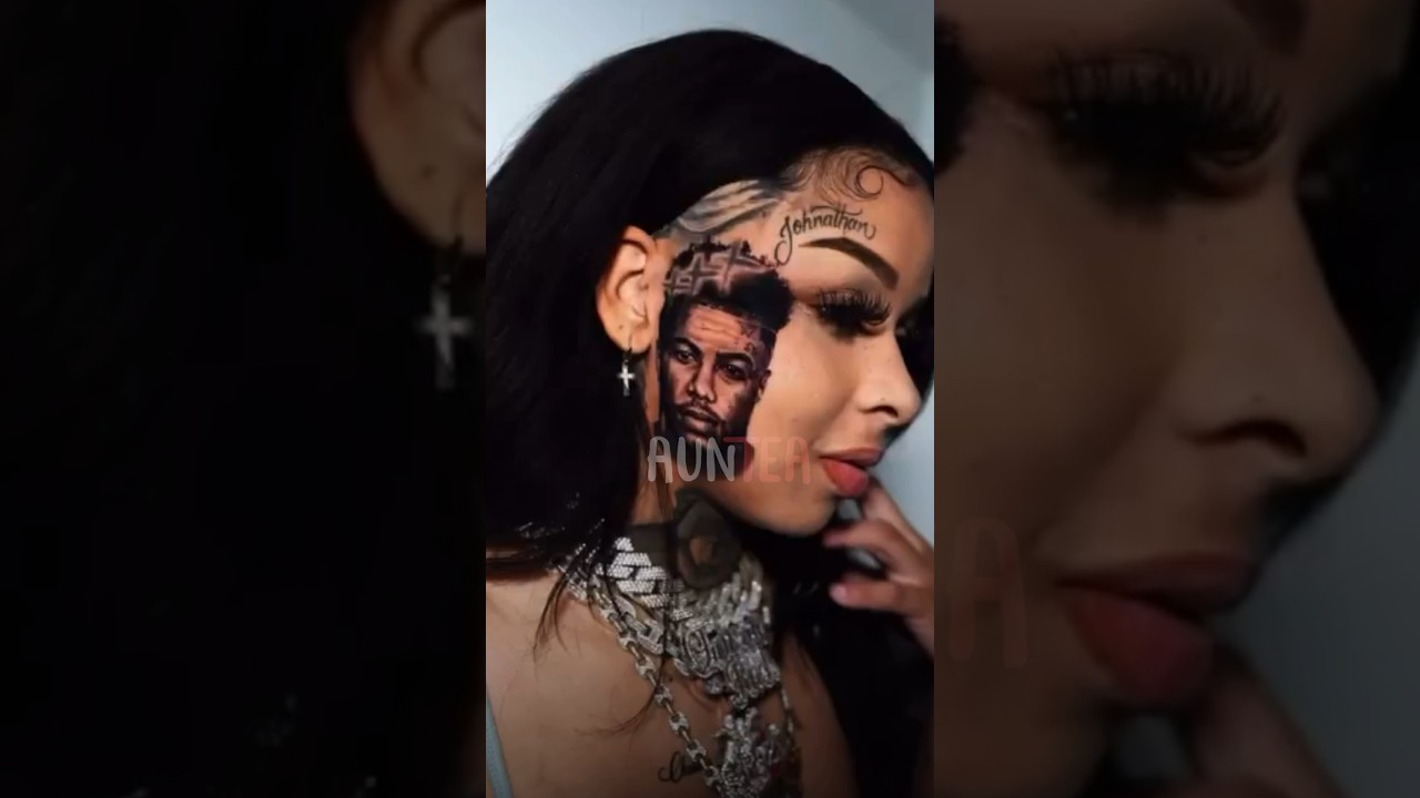 Chrisean Rock went & Got Blueface FACE Tattooed on HER FACE #blueface # ...