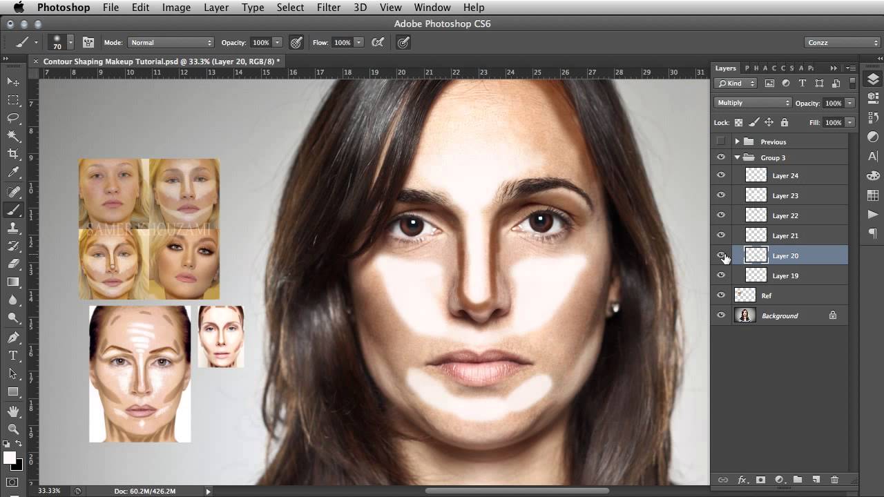 Contour Shaping Photoshop Makeup Tutorial YouTube