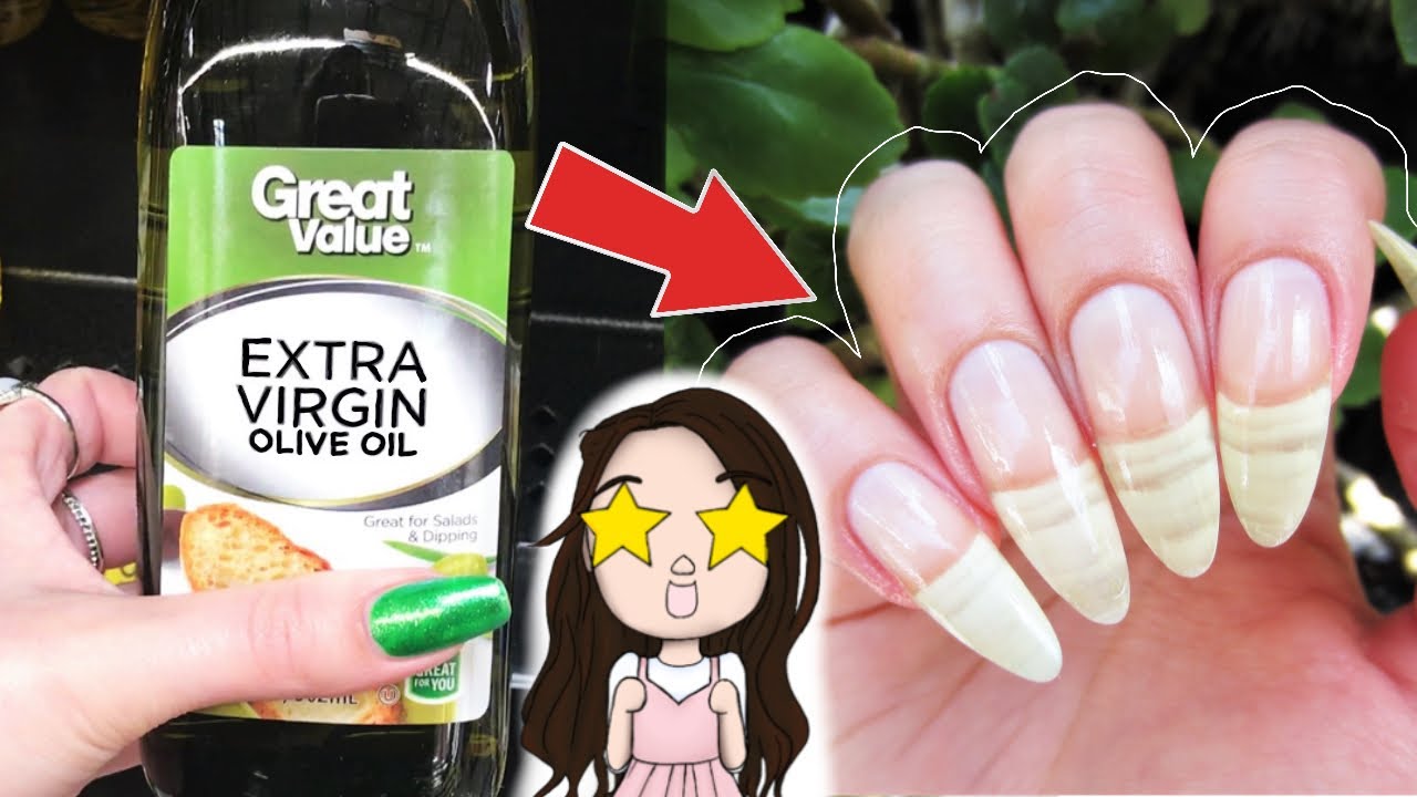 How to Grow Your Nails Long Fast With Olive Oil! YouTube