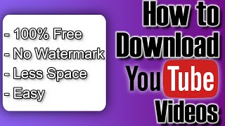 How to Download YouTube Videos 100% Free - No Watermark | Less space screenshot 5