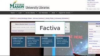 Gmu Libraries Searching Factiva