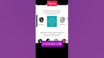 Flip box | EC ADDONS FOR ELEMENTOR  #elementor #wordpress