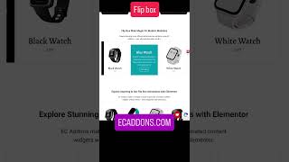 Flip box | EC ADDONS FOR ELEMENTOR  #elementor #wordpress