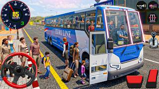 Public Transport Bus Driving: City school bus driving simulator pick all passenger- android gameplay screenshot 1