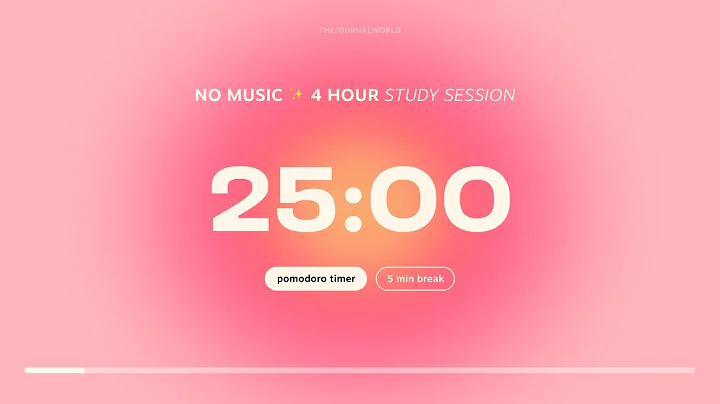Aesthetic Pomodoro Timer 8x25min 🧸💖 Study with me | Work motivation | Stay focused and Productive