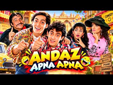 Aamir Khan, Salman Khan Cult Comedy Full Movie | ANDAZ APNA APNA Full Movie| Hindi Comedy Full Movie