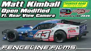 Matt Kimball Monaco Tri Track Modified Granite City 100 Thunder Road Speedbowl 2025