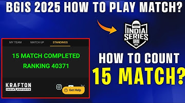 BGIS 2025 - MATCH NOT COUNT? | HOW TO PLEASE BGIS INGAME QUALIFIER
