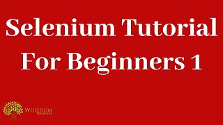 Selenium Tutorial for Beginners   1