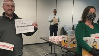 Suffolk restaurant hands out 4,500 free meals, will continue every Friday