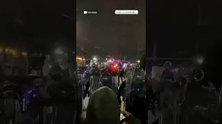 Officers fire tear gas as protests escalate outside New Jersey ICE detention center