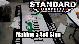 Making a 4x8 sign