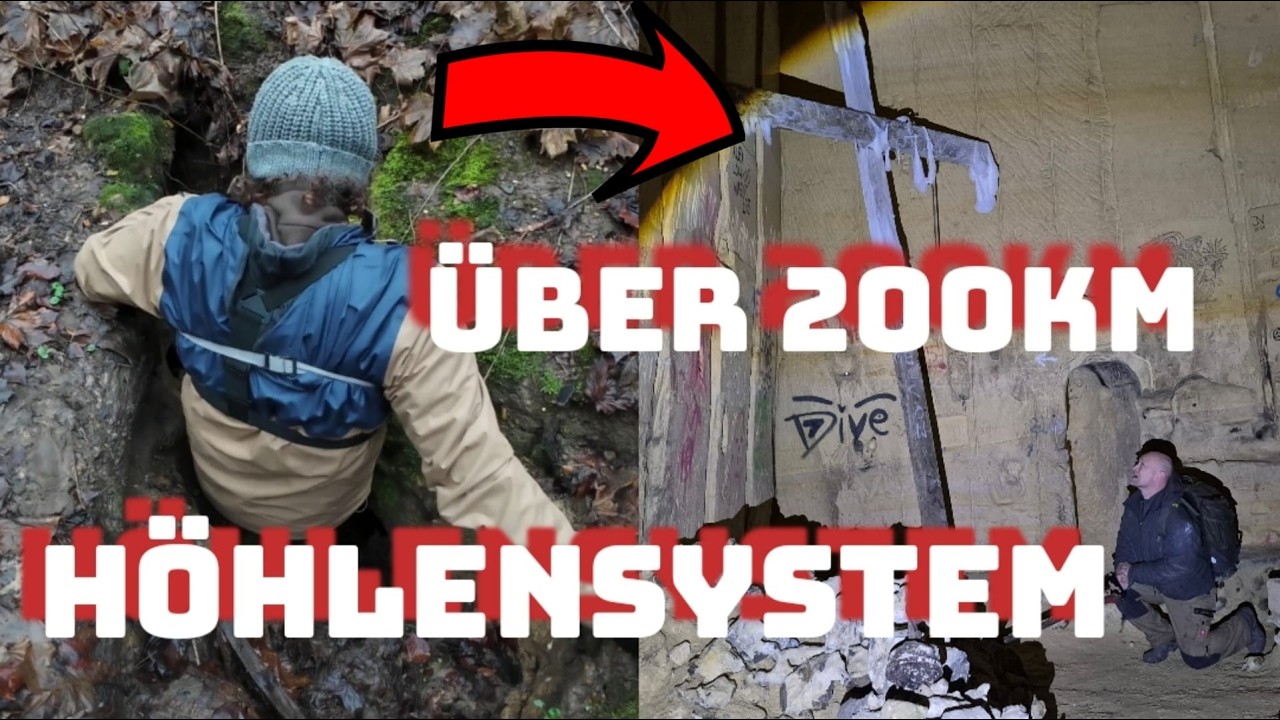 Europas größtes Höhlen-Labyrinth unter den Niederlanden/ Belgien. Über 200 Km, mit Übernachtung.