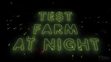 Test Farm at Night