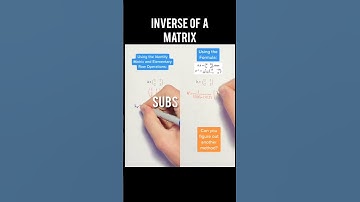 inverse of a matrix #shorts #math #maths #mathematics #algebra #viral #mathfact #mathstricks