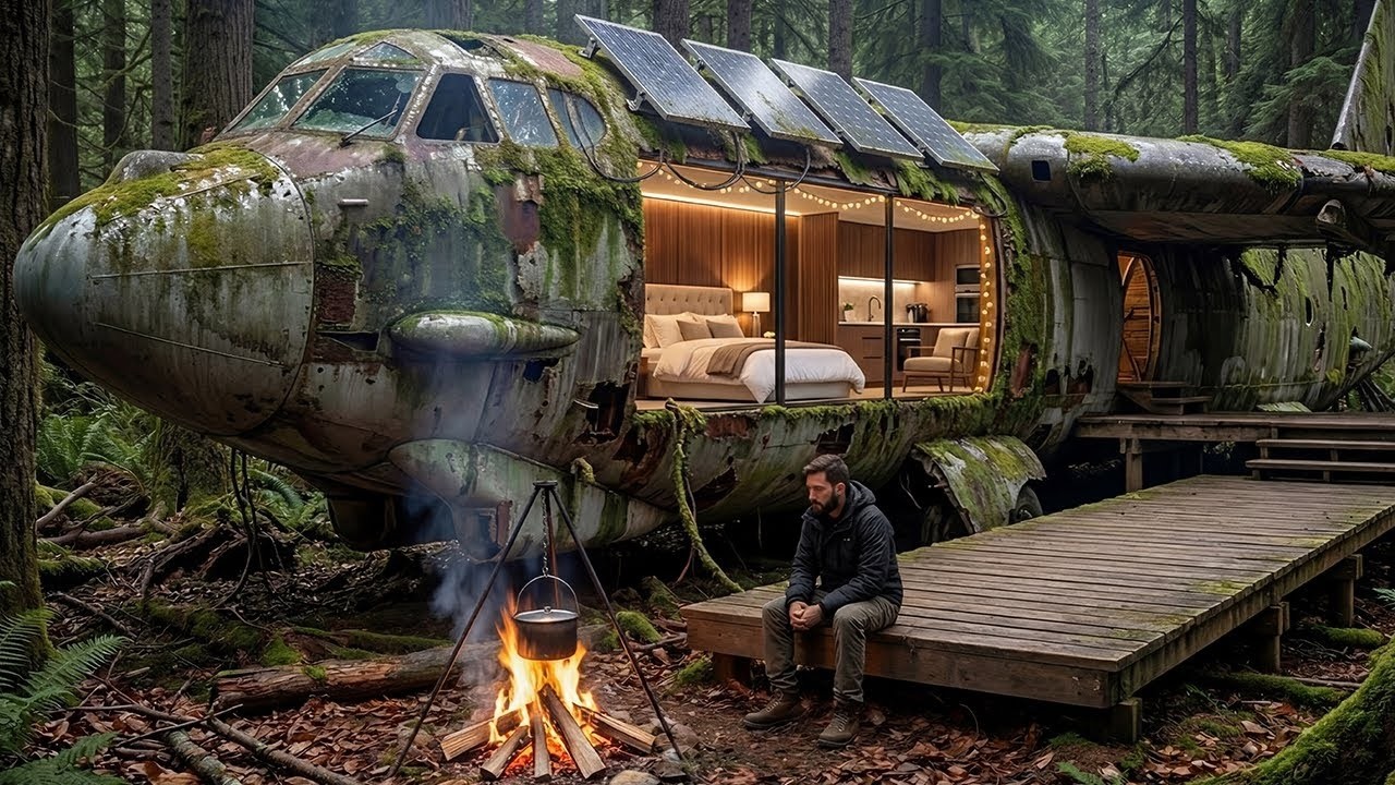 Building a House Inside a B 52 Stratofortress All by Myself Full ASMR Process