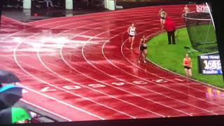 1019 OSAA 5A Girls 4x4 state champions North Salem, Hailey Lewetag- anchor