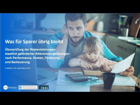 Welche Nettorente erwartet Sparer bei geförderter Altersvorsorge? – Pressekonferenz zur Studie