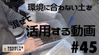 【植物/多肉植物】#45 - 環境に合わない土を混ぜて活用する動画【園芸用土】