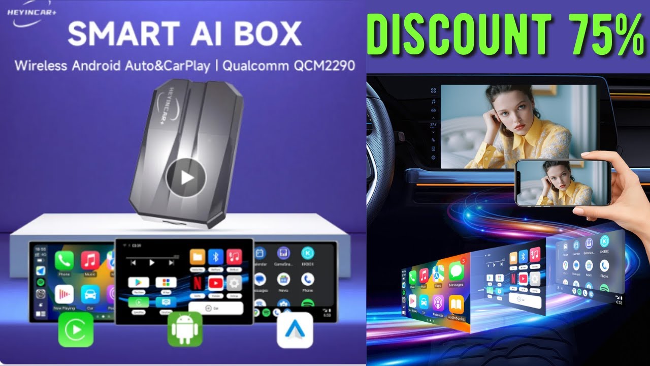 HEYINCAR CarPlay Smart Ai Box Plus Android 11 Wireless CarPlay