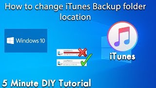 How to change the default iTunes backup folder Location | QUICK! NO Software screenshot 5