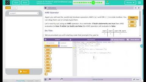 Unit 5 - Lesson 9 #11: And Operator