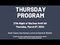 Thursday program march 07 2024