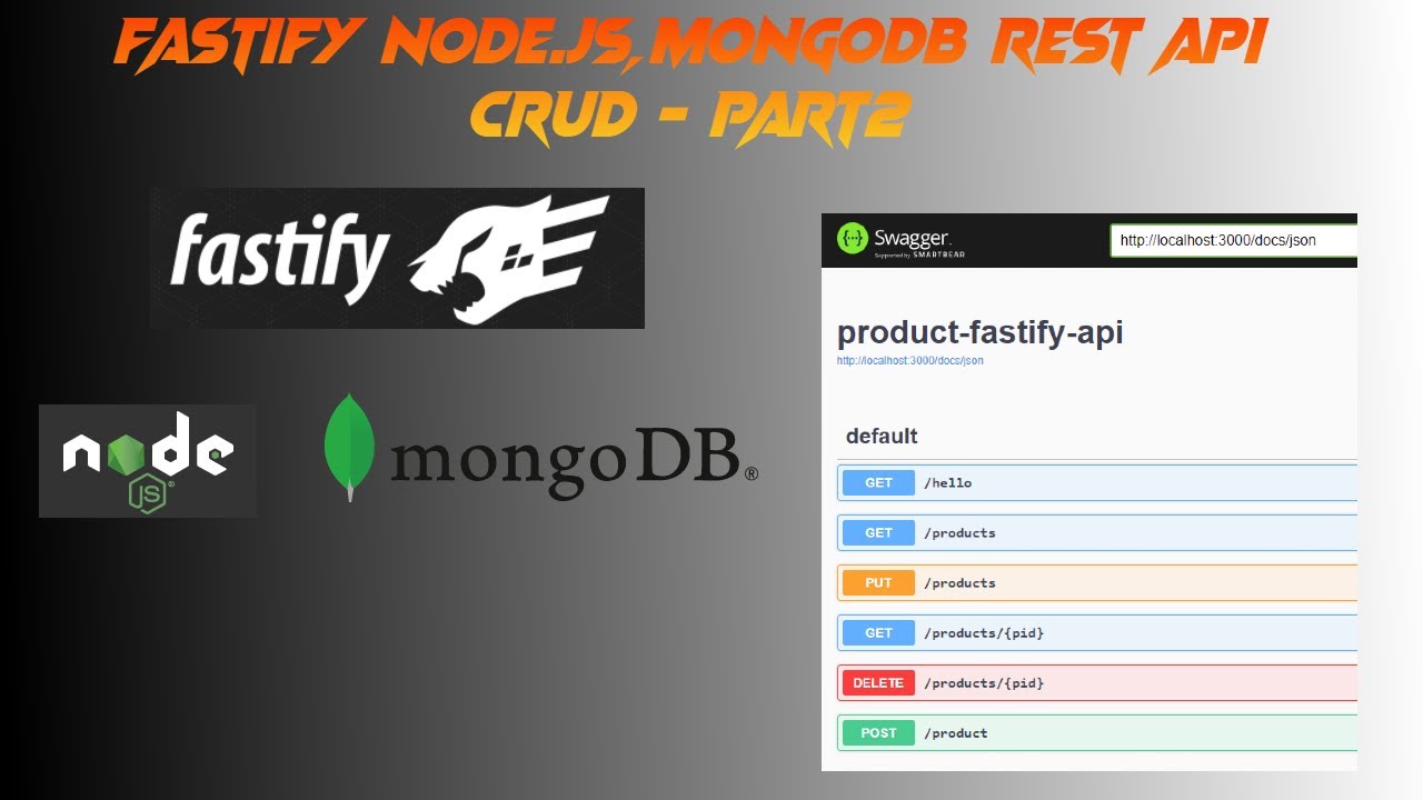 *2022* fastify mongoDB REST API CRUD - Part 2 - YouTube