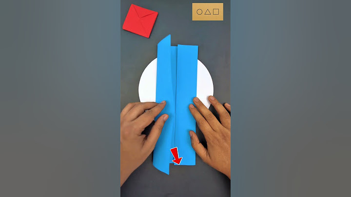 How to make a Ddakji from Squid Game | Origami Ddakji DIY 🟥🟦