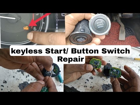 Keyless Entry Push Start System Problem Car Start But Security Light On/B1190 Engine switch malfuntn