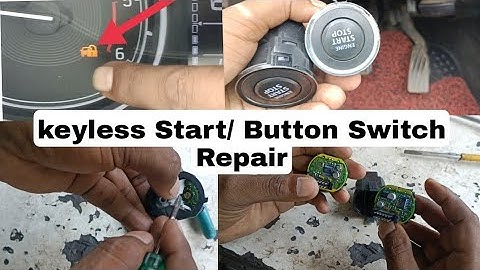 Keyless Entry Push Start System Problem Car Start But Security Light On/B1190 Engine switch malfuntn