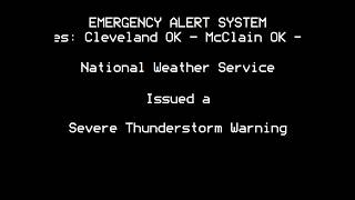 Destructive Severe T-Storm Warning in Norman, OK (July 4)