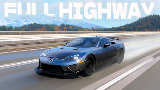 Lexus LFA Highway Speedrun in FH6