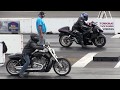Hayabusa vs Harley V-rod - drag race