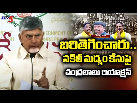 CM Chandrababu First Reaction on Fake Liquor Case in AP | YS Jagan | TV5 News - TV5NEWS