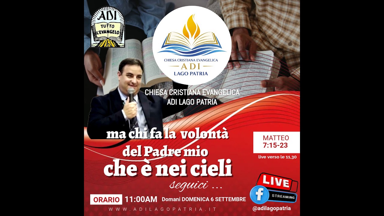 Samuele Dinaro - ma chi fa la volontà del Padre mio che è nei cieli. “Matteo 7:15-23” | 06.09.2026